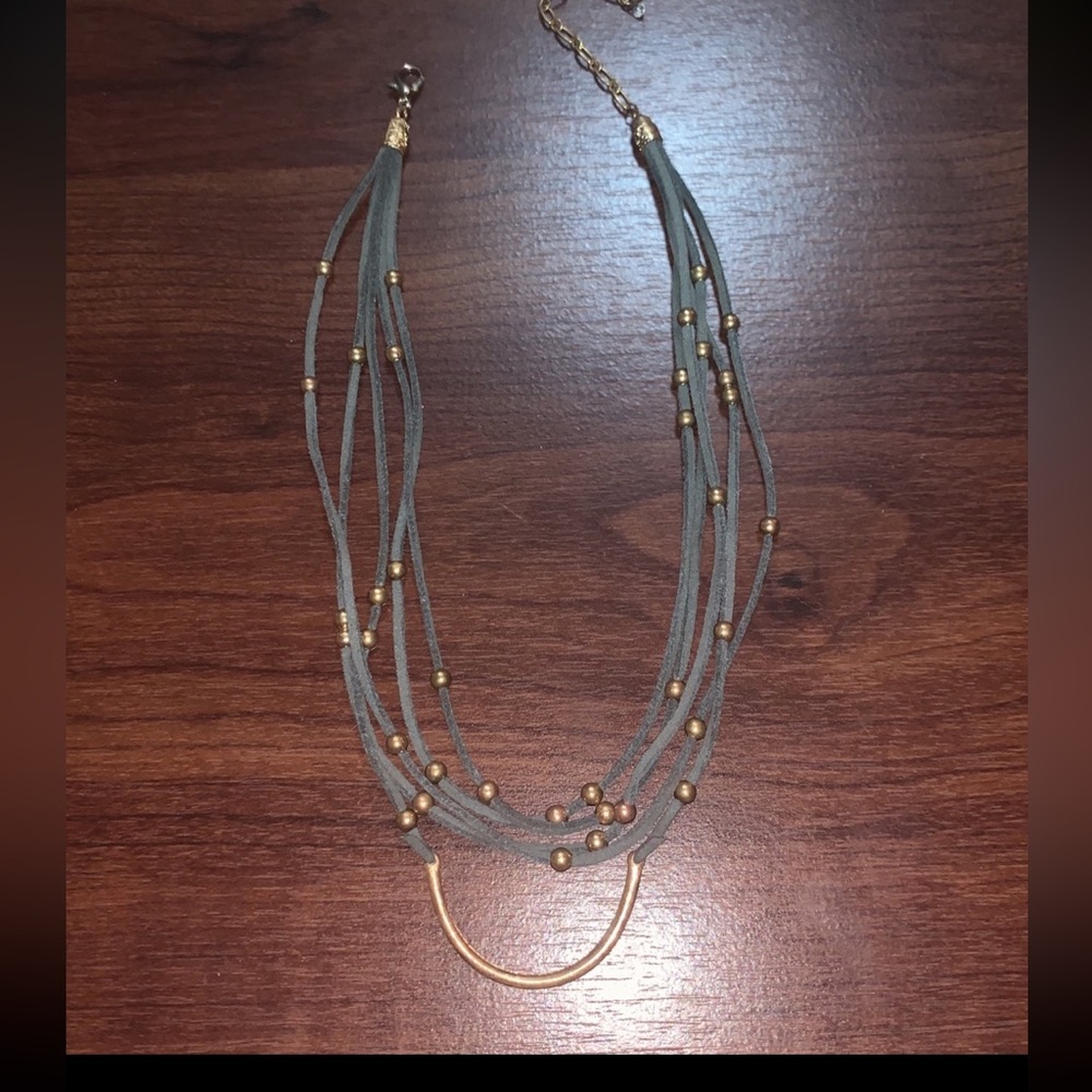 LOFT leather necklace